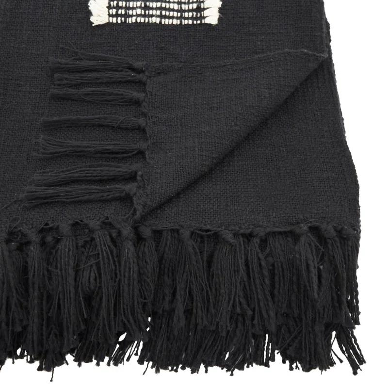 Saro Sevan Collection Hand Woven Throw Blanket