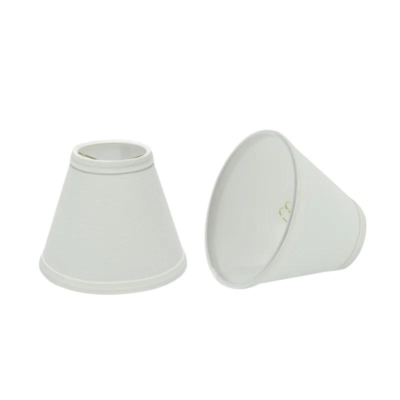 Aspen Creative Corporation 5'' H Linen Empire Lamp Shade (Set of 2)
