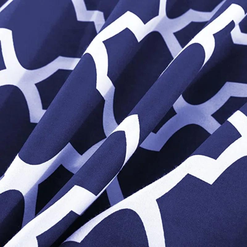 Lux Decor Collection Lux Decor Collection 4 Pc Soft Microfiber Bed Sheets Set Geometric Quatrefoil Bedding
