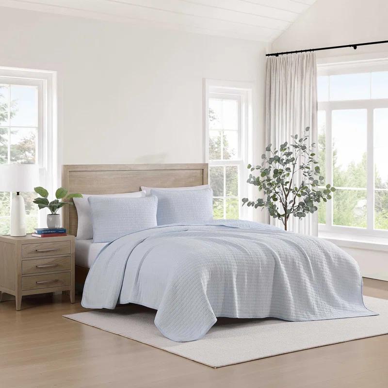 Tommy Hilfiger Tommy Hilfiger Ithaca Stripe Cotton Reversible Quilt Set