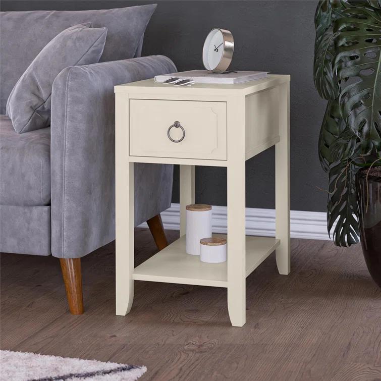 Novogratz Her Majesty End Table with Storage