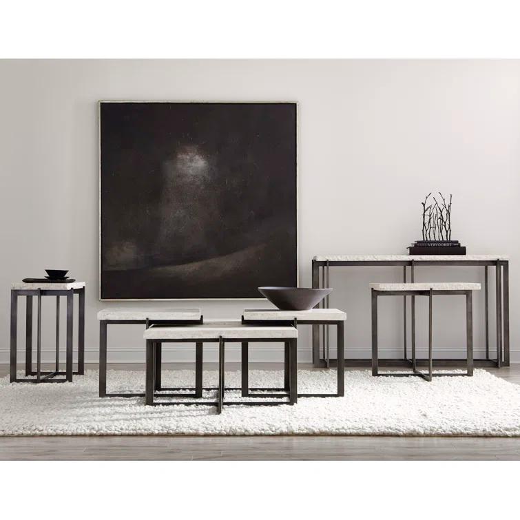 Hathaway 57.13'' Stone Console Table