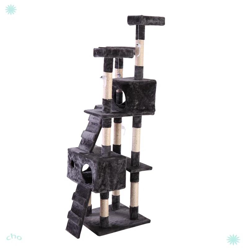 Tucker Murphy Pet™ Multi-Level Cat Tree Tower, Kitten Condo House With Scratching Posts