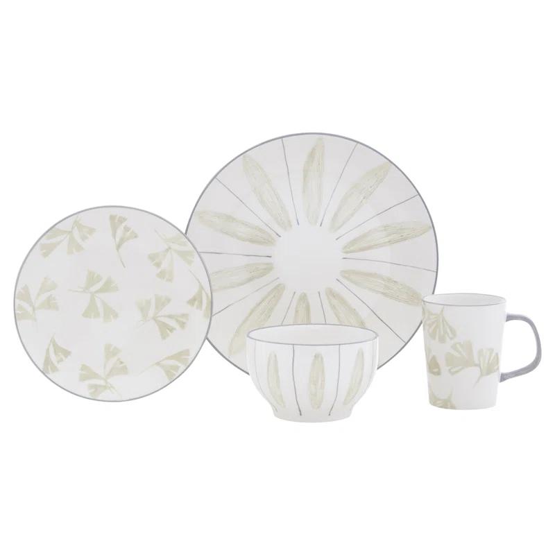 Baum Vaughn 16 Piece Stoneware Dinnerware Set - Service for 4