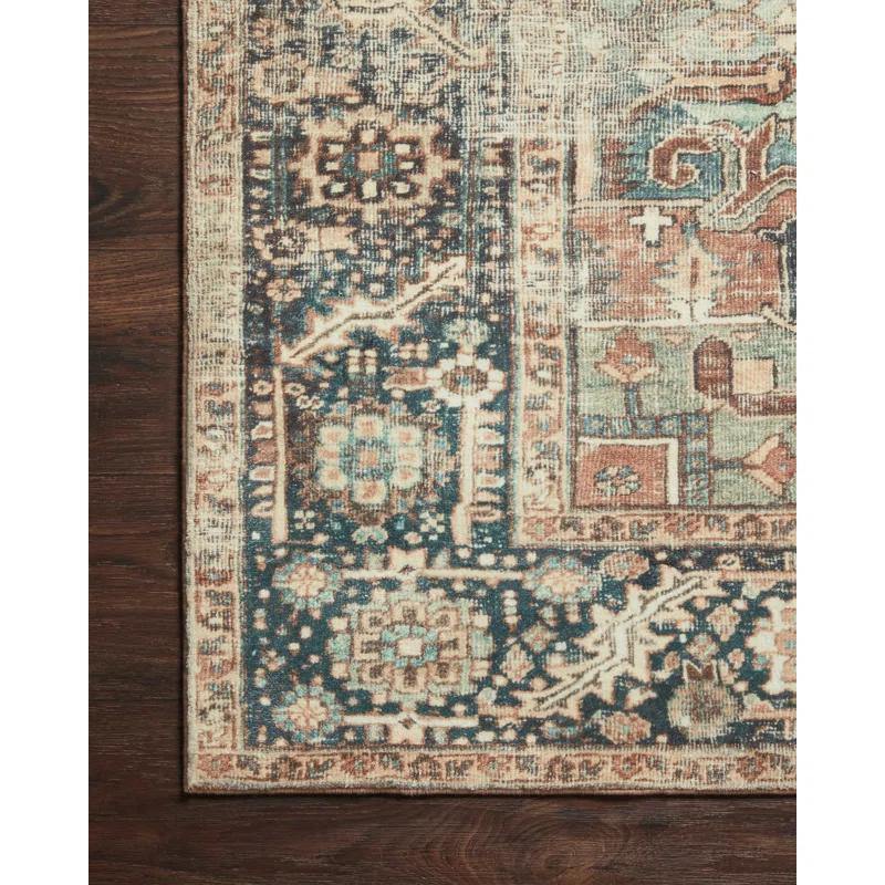 Loloi Margot Terracotta / Lagoon Area Rug feat. Cloudpile