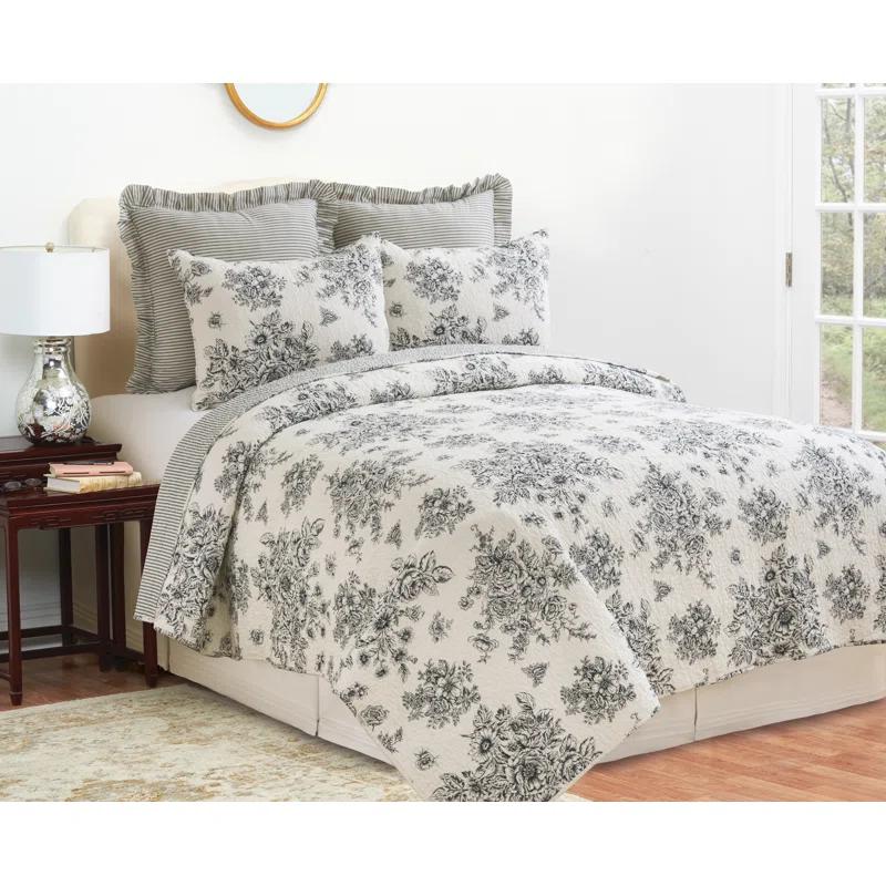 C&F Home Nelly Farmhouse / Country Cotton Reversible Quilt Set