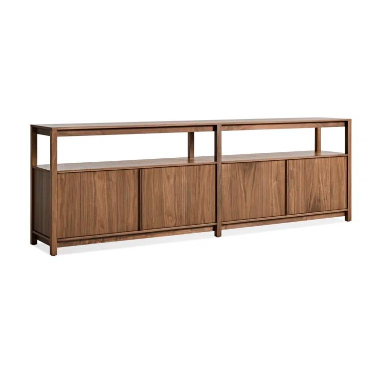 Open Plan Large Low Bookcase w/ Storage