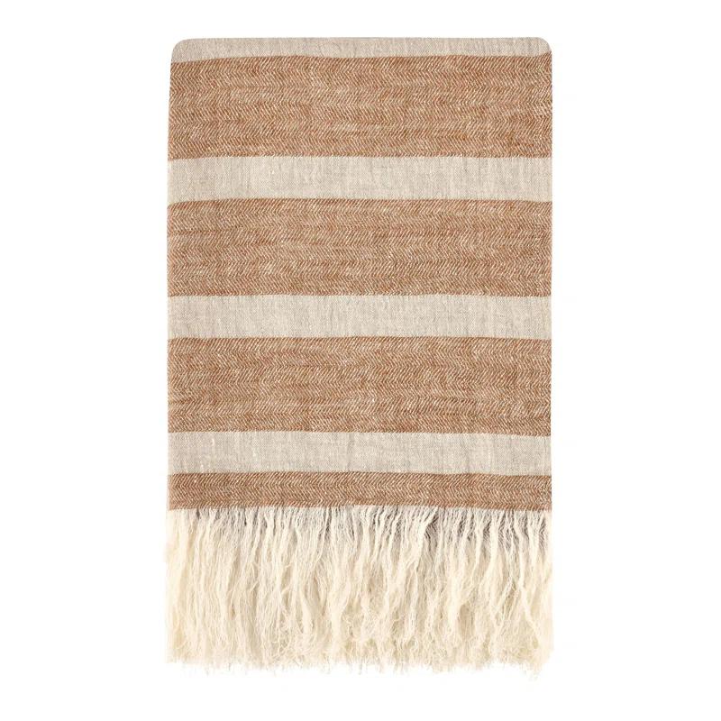 Villa by Classic Home Crawford Hand Woven Throw Blanket