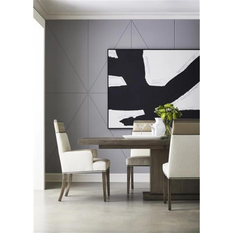 Vanguard Furniture Bradford Extendable Teak Solid Wood Pedestal Dining Table