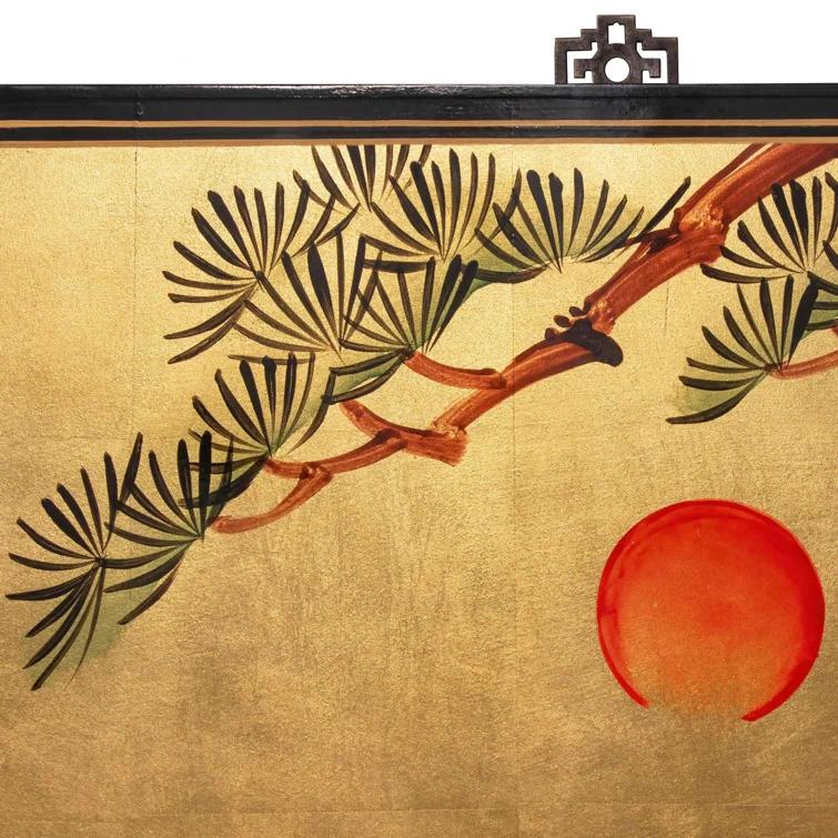 Oriental Furniture 36" H x 72" W 4 - Piece Wall Décor