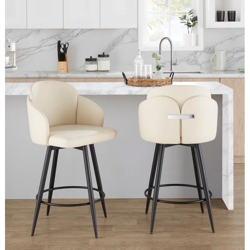 Corrigan Studio® Dahlia Fixed-Height Counter Stool - Set Of 2