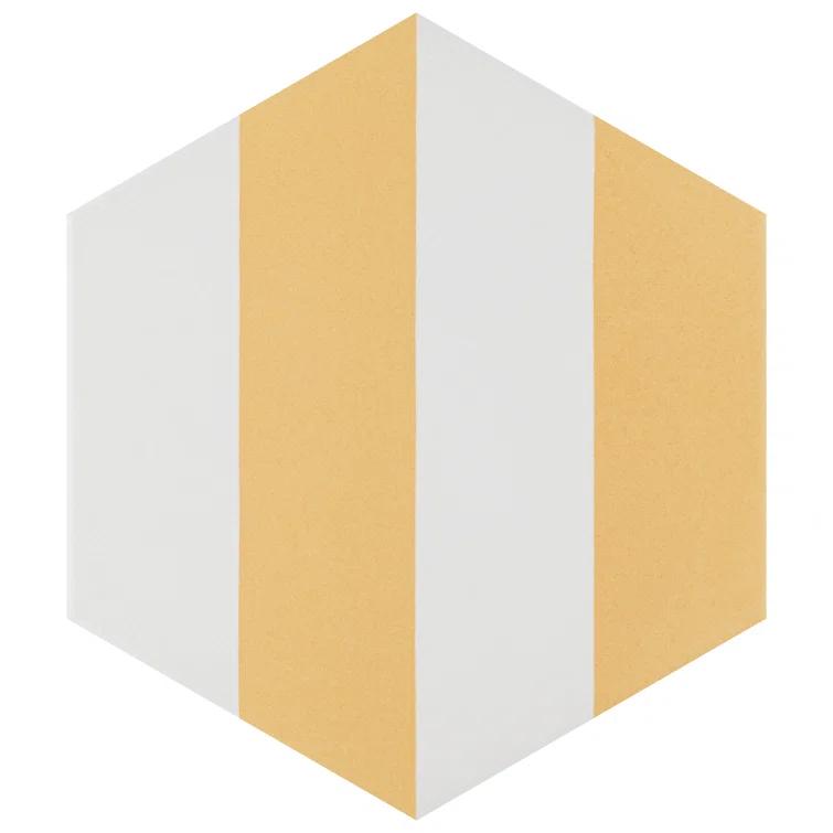 Porto Capri Hex 9" x 10" Porcelain Patterned Look Wall & Floor Tile