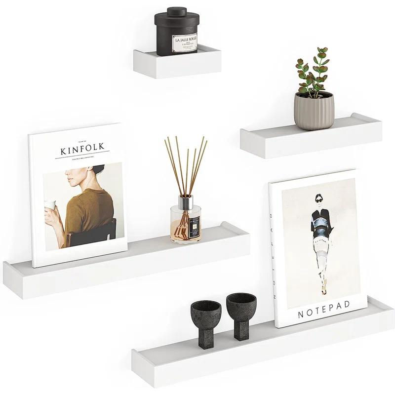 Ballucci Array 4 Piece Floating Wall Shelves Set