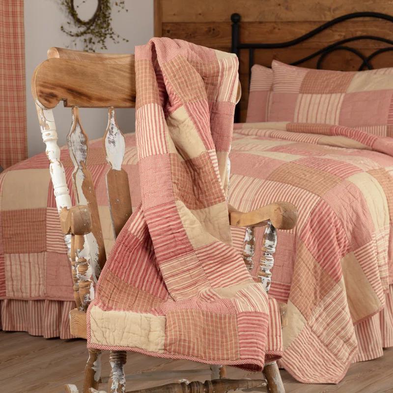 VHC Brands Sawyer Mill Handmade Throw Blanket