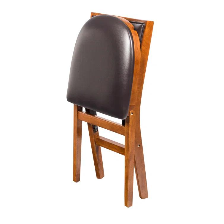Stakmore Company, Inc. Vinyl Padded Stackable Folding Chair Folding Chair Set (Set of 2)