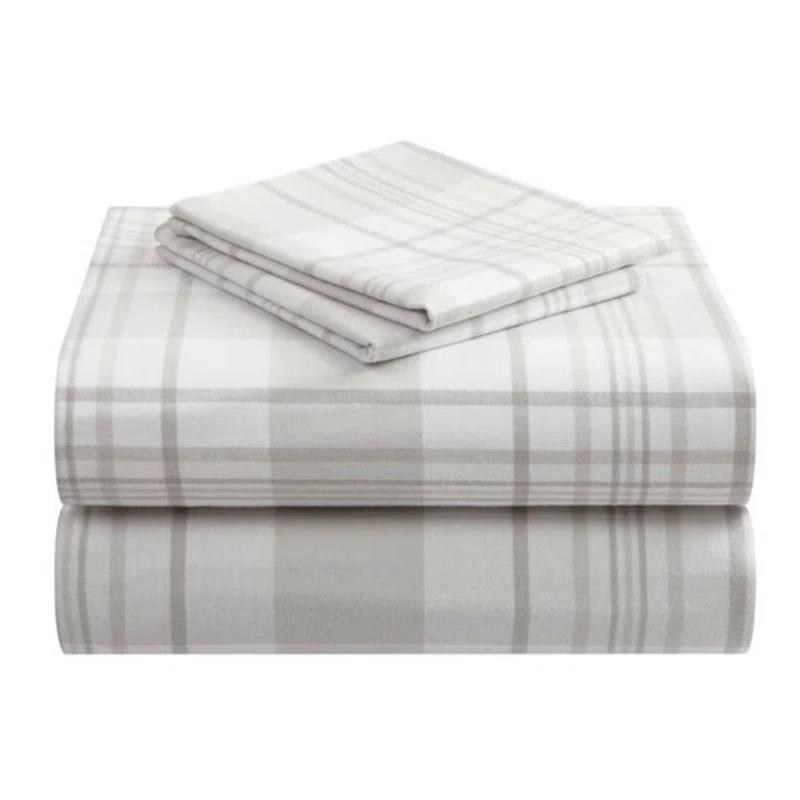 Dearfoams Modern & Contemporary Cotton Machine Woven Plaid Comforter Set