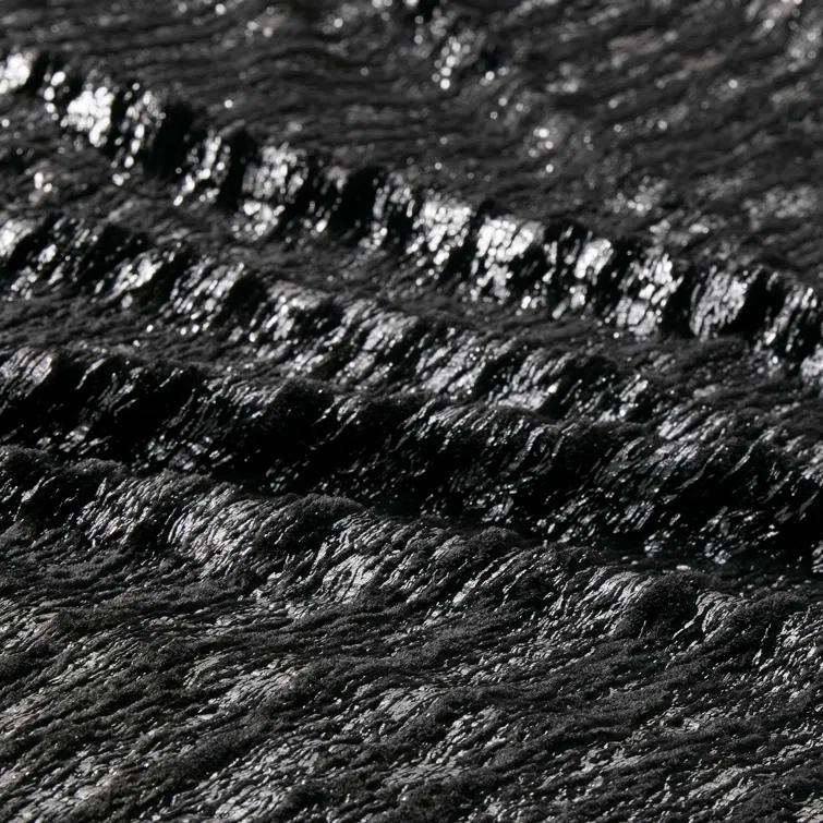 510 Design Metallic Print Faux Fur Comforter Set