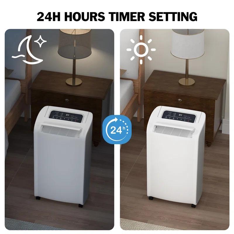 BEACHWATER POOL & SPA, LLC 4,500 Sq.Ft 70 Pint Dehumidifier For Basements And Home-With Drain Hose,Efficient,Energy-With Dual Protection And 4 Smart Modes,24H Timer,Defrost,For Large Room