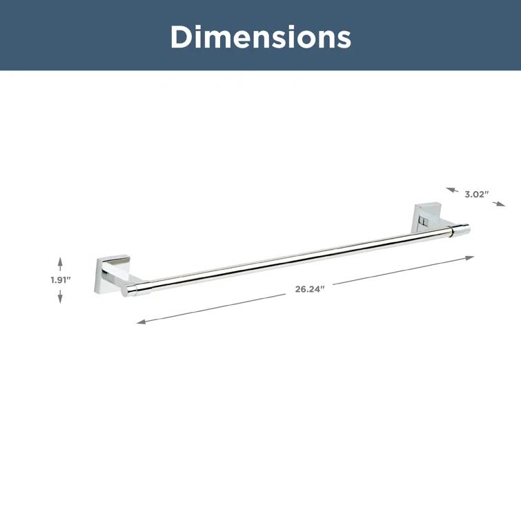 Franklin Brass Maxted 24" Wall Mounted Towel Bar MAX24-PC