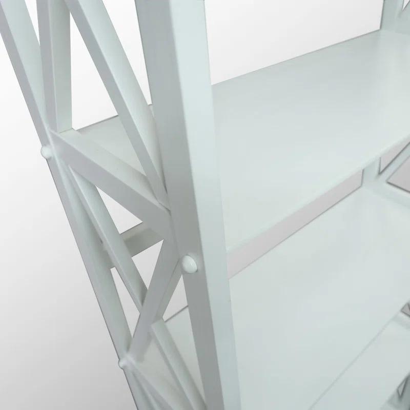 Ebern Designs Solid Wood Etagere Bookcase