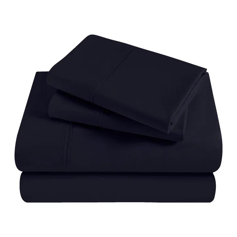 Superior Egyptian Cotton 300 Thread Count Solid Deep Pocket Bed Sheet Set
