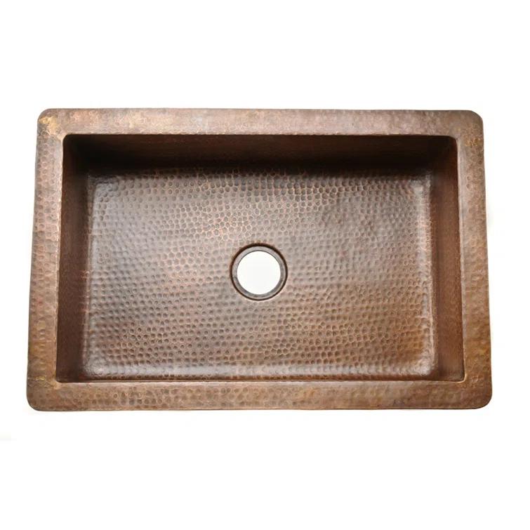 Premier Copper Products 33'' L Kitchen Sink KASB33229