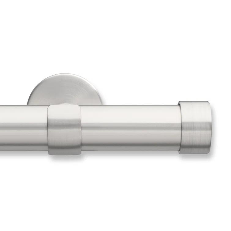 MODE Cambria Designer Series Premium 1-1/8 in Larger Dia. Non-Adjustable Curtain Rod and Designer Brackets