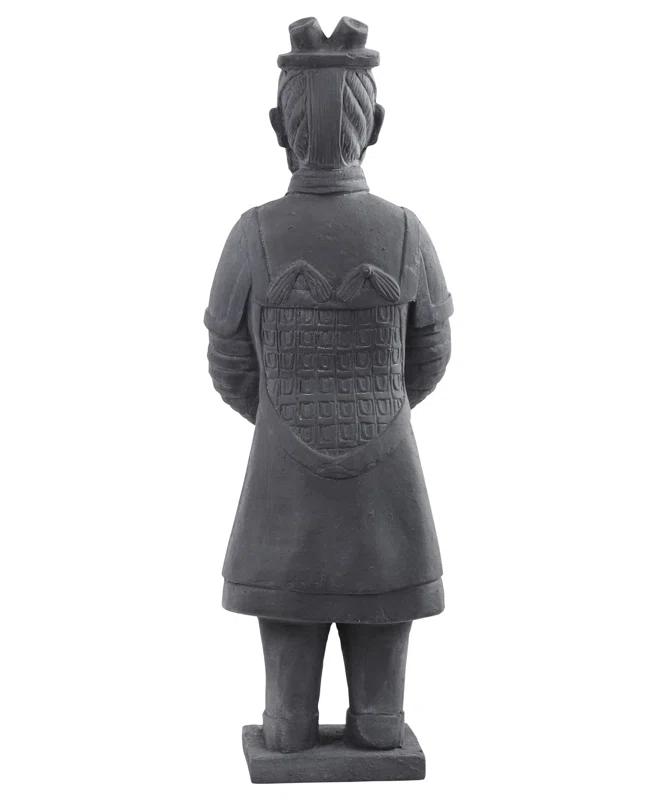 Arlmont & Co. Atas Warrior Weather Resistant Stone Garden Statue