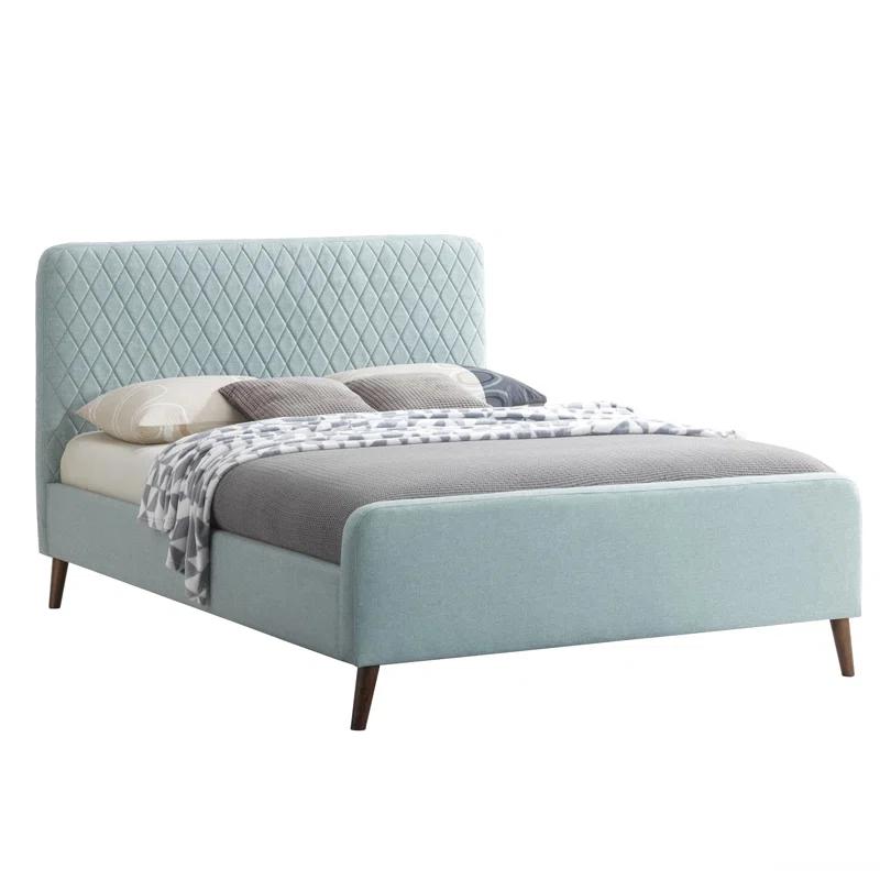 Roza Velvet Upholstered Queen Bed