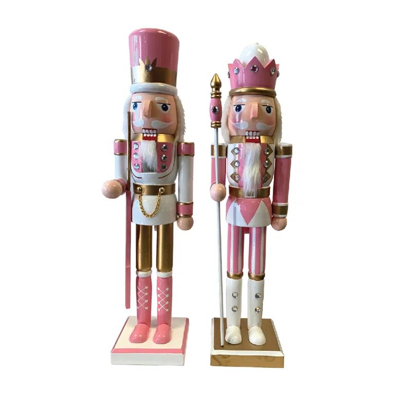 Santa's Workshop 2 Piece Nutcrackers Set
