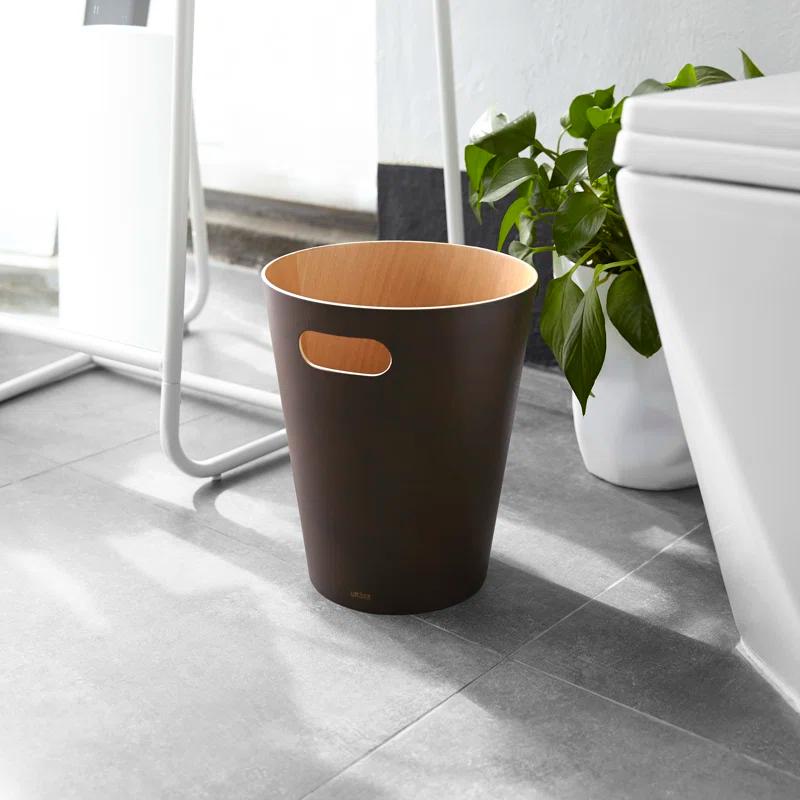 Umbra Woodrow Manufactured Wood Open Waste Basket - 2.25 Gallons