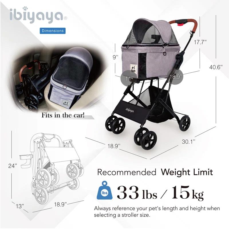 Ibiyaya Travois Tri-fold Pet Travel System