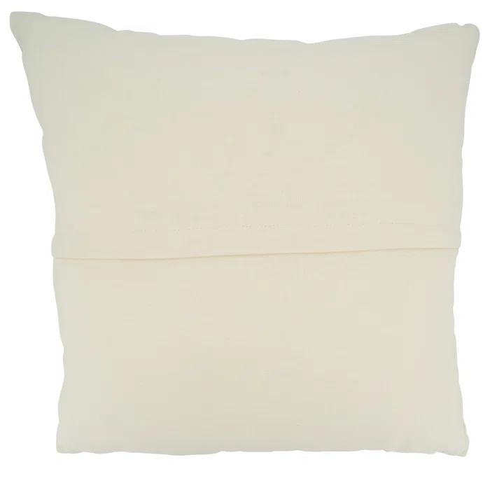 Saro Coralee Collection Striped Cotton Throw Pillow