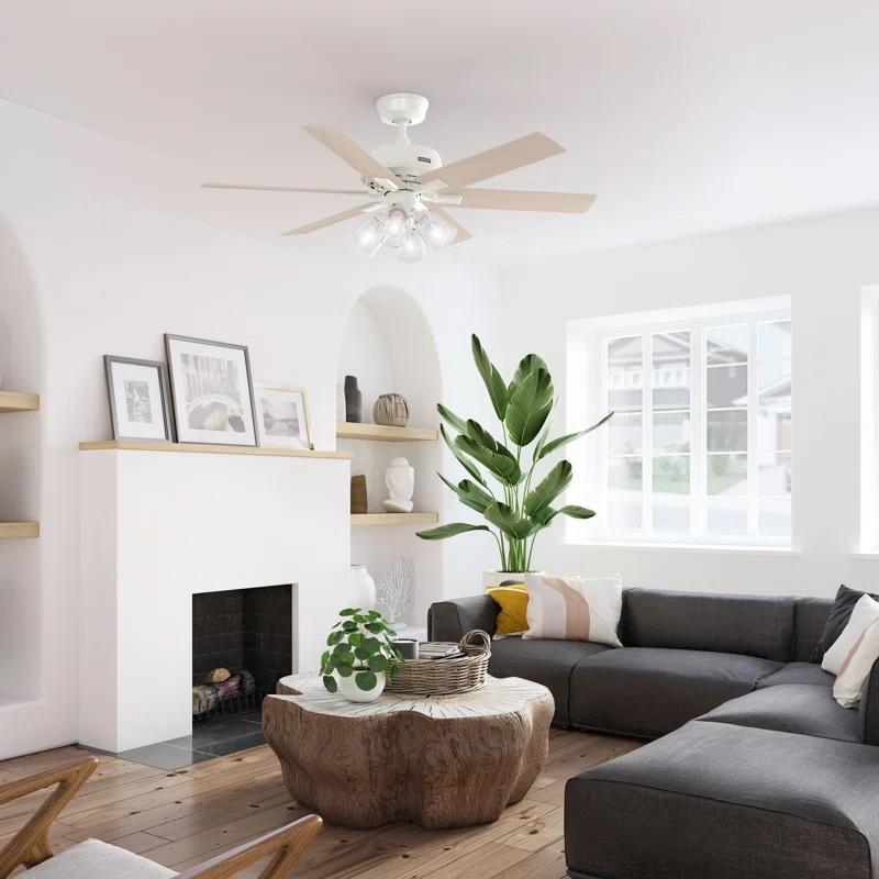 Hunter 52 Inch Fonthill ENERGY STAR® Hunterexpress Ceiling Fan With Lights And Remote