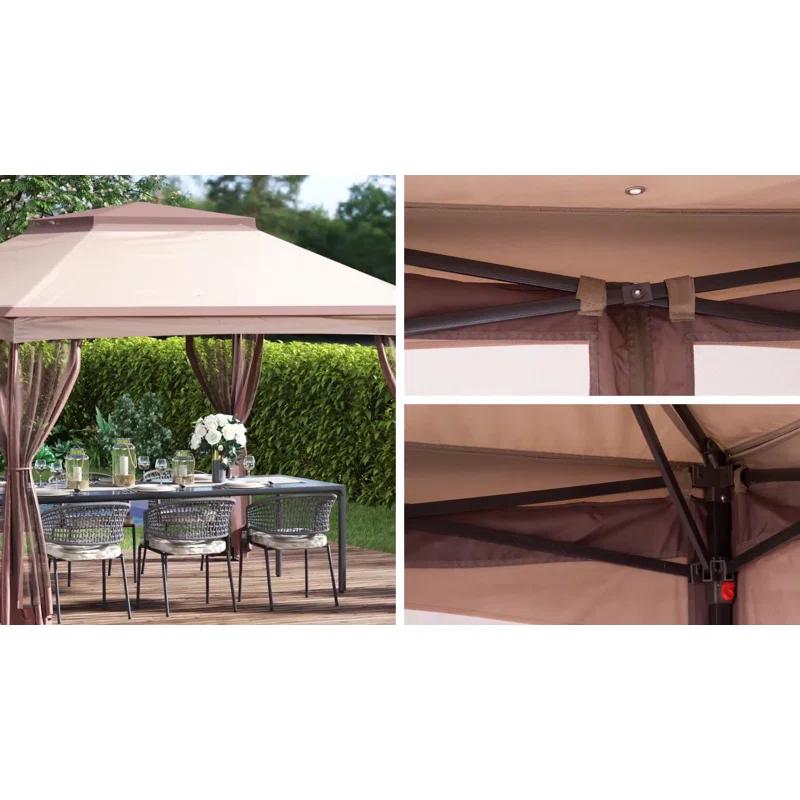 Outsunny 11 Ft. W x 11 Ft. D Steel Patio Gazebo
