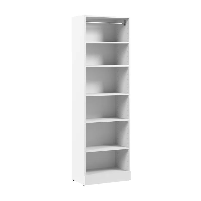 Bestar Florence 25W X 16D Modular Reach-In Or Walk-In Closet System Tower With Shelves