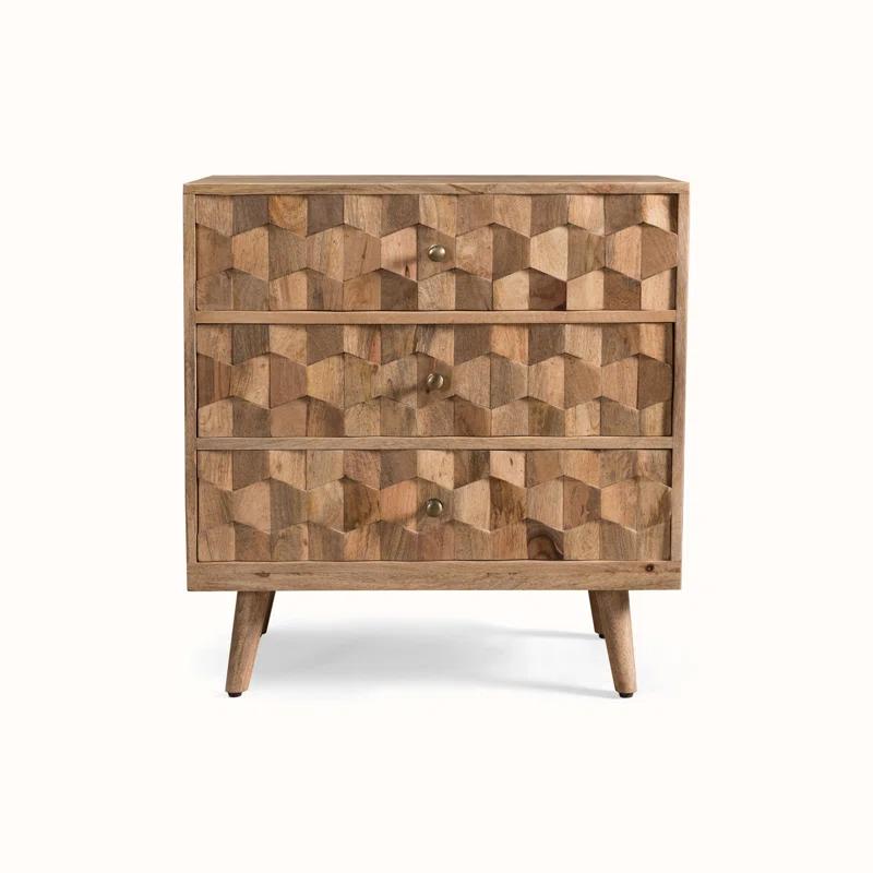 Millwood Pines 3 Drawer Dresser Chest