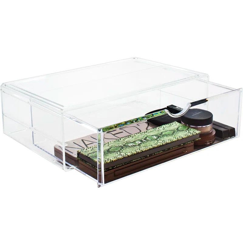 Sorbus Sorbus Single Cosmetic Acrylic Drawers for Organizing, Stackable, Large in Clear