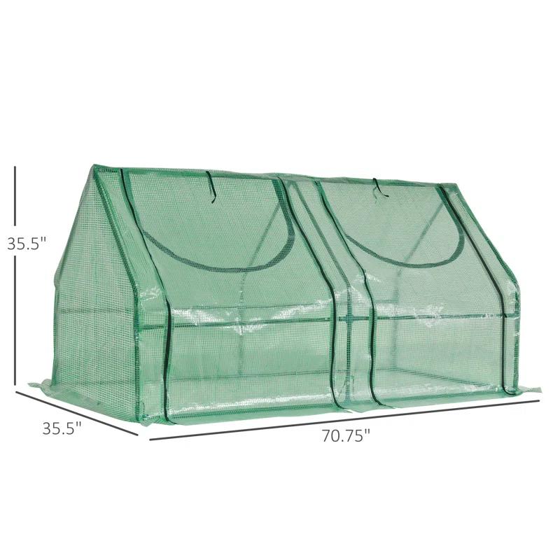 Outsunny 70.75" W x 35.5" D Mini Greenhouse