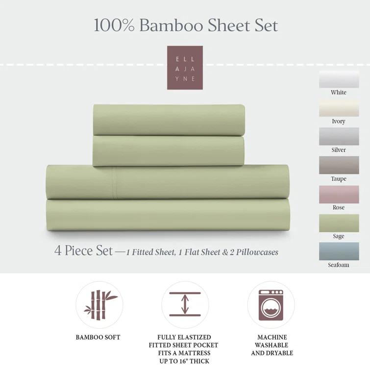 Ella Jayne Home Ella Jayne Bamboo 4-Piece Sheet Set