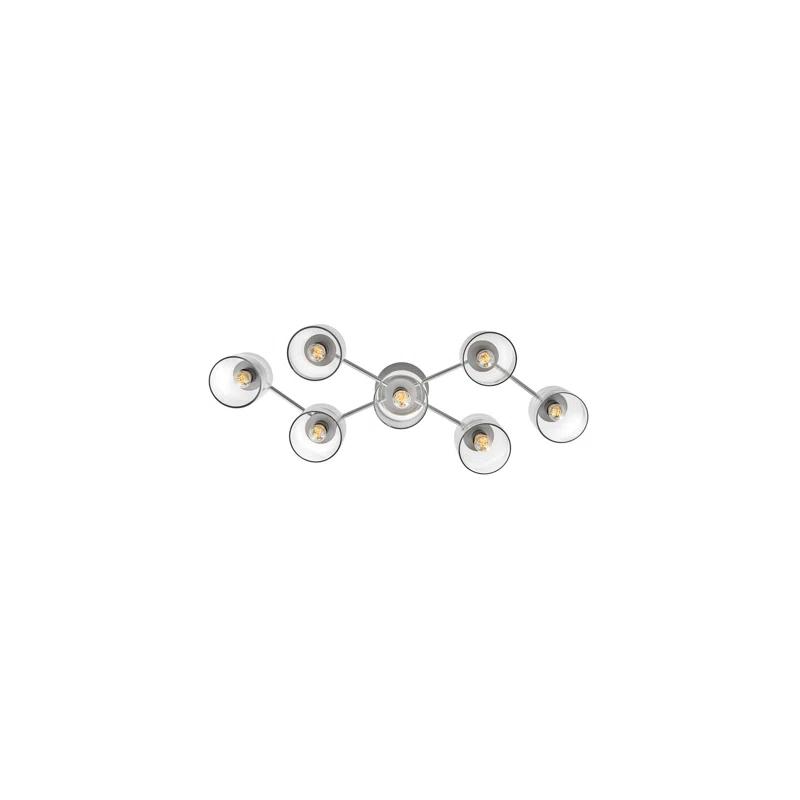 Axel Seven Light Adjustable Semi-Flush Mount Ceiling Light