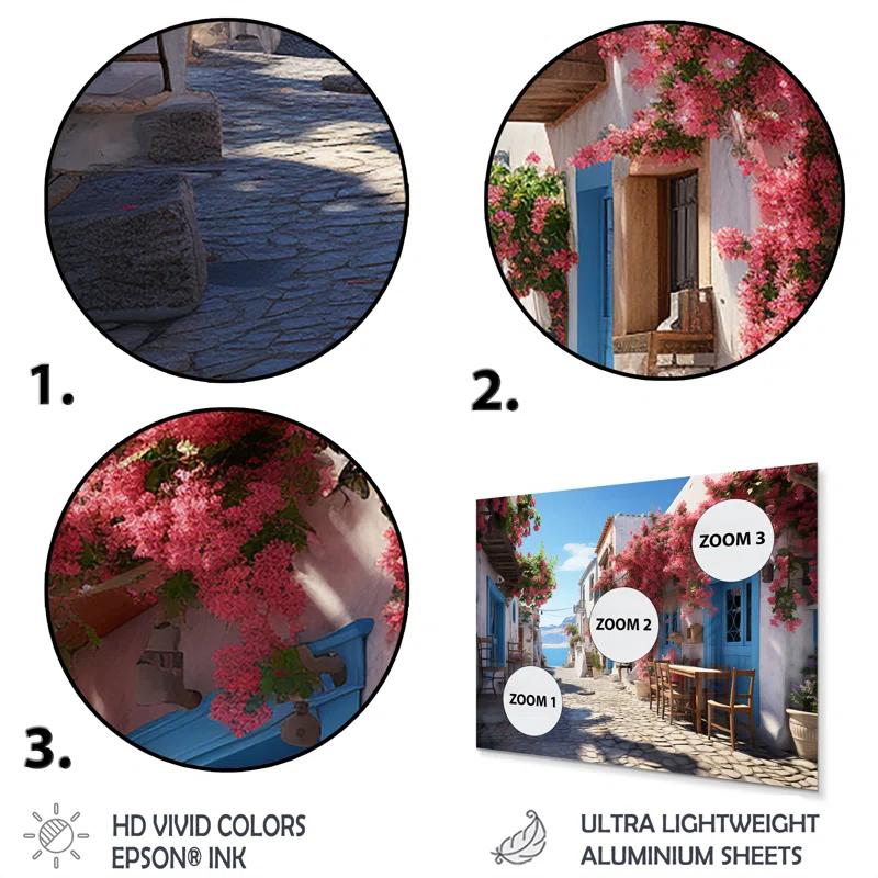 Design Art Greece Greek Island Rhapsody - Landscapes Metal Wall Decor Set | Wayfair