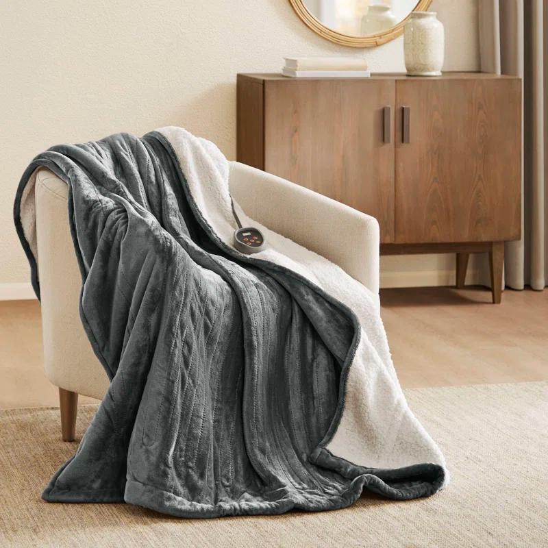 Woolrich Heated Plush to Berber Blanket