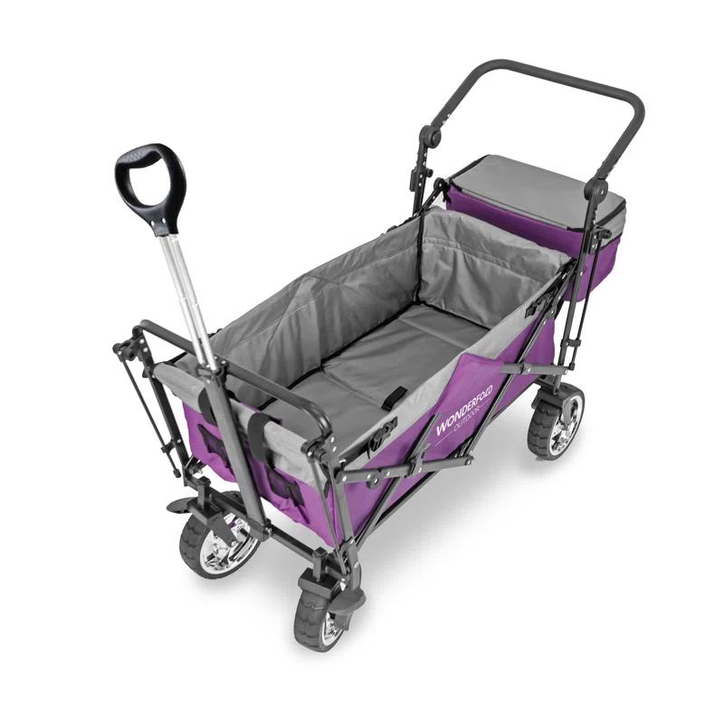 WonderFold Outdoor S4 Push & Pull Folding Wagon With Canopy & Brakes | Wayfair