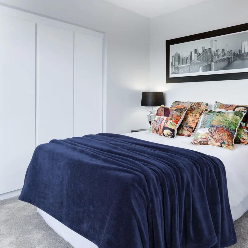 American Soft Linen Edison Knitted Throw Blanket