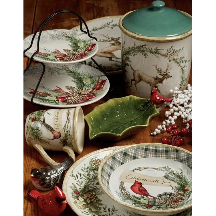 Certified International Certified International Holly And Ivy 16Pc Dinnerware Set