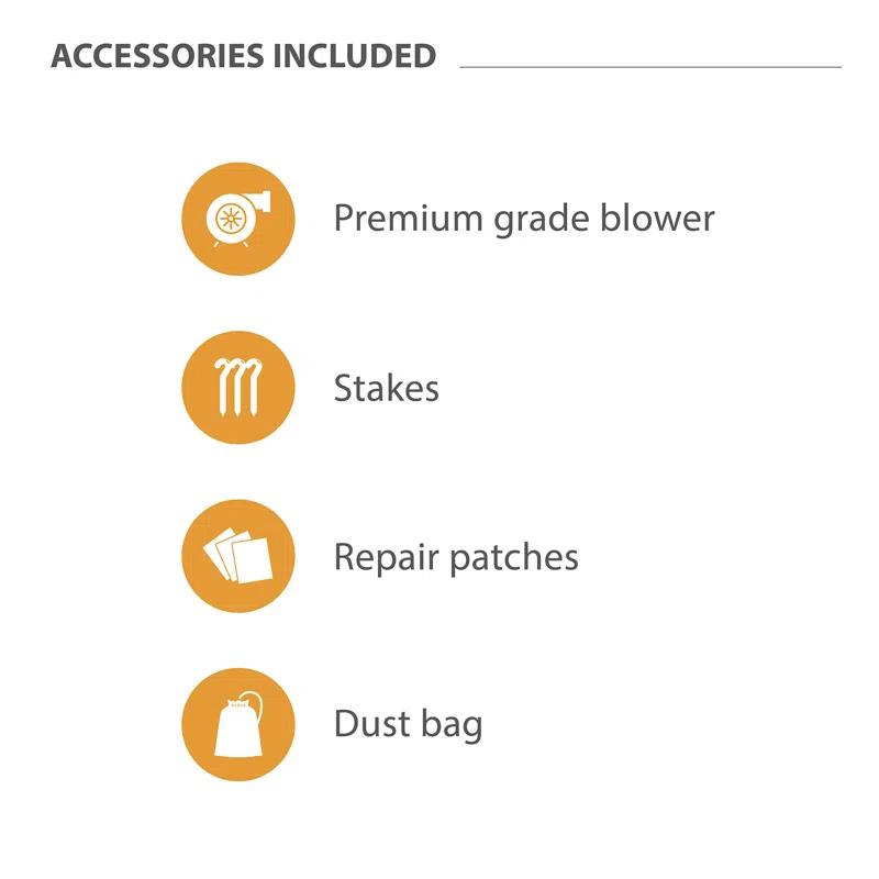 JumpOrange JumpOrange Shadow Obstacle Course Bounce House for Kids and Adults (with Blower)