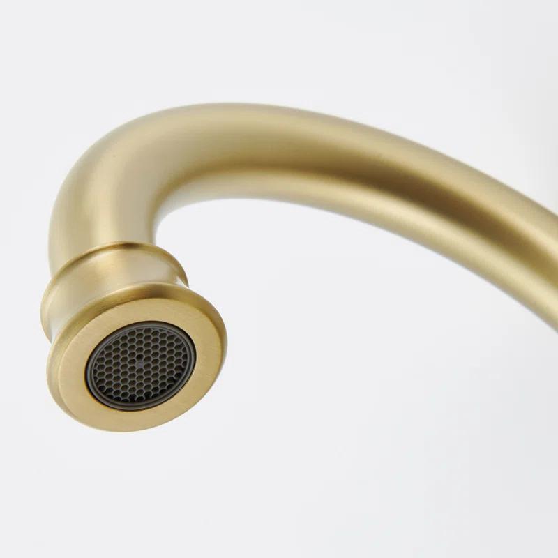 CASAINC KCL0014-BG 4-inch Centerset Bathroom Faucet with Drain