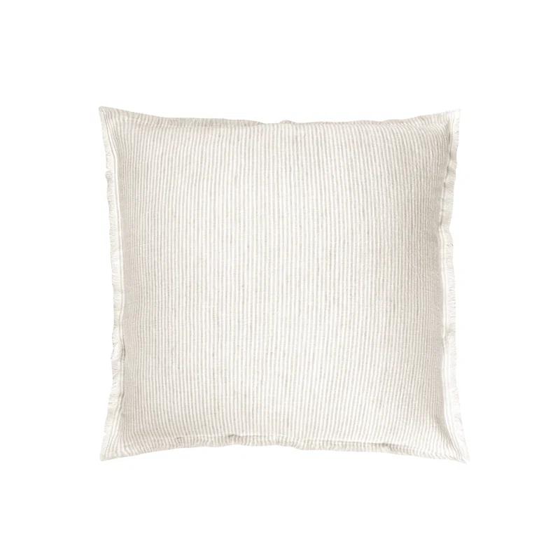 Anaya Fringed Feather Throw Pillow