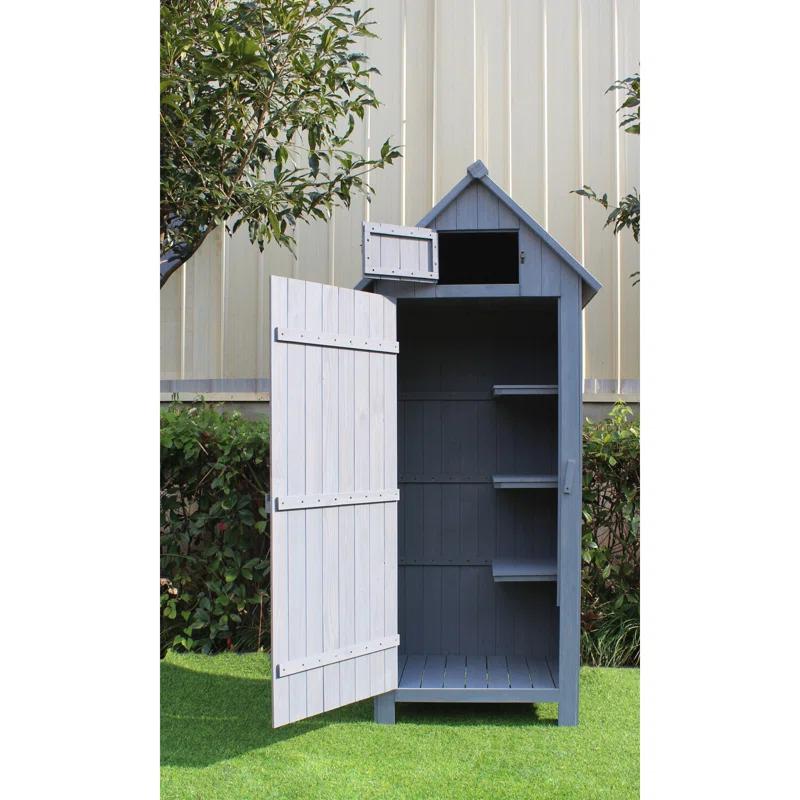 Hanover 2 ft. 5 in. W x 2 ft D Solid Wood Storage Shed